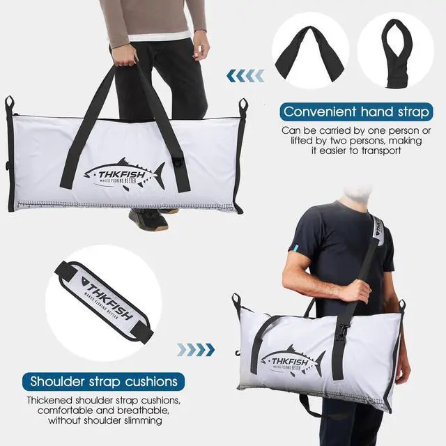 Alt view image 4 of 7 - Insulated Fish Cooler Bag, Fish Kill Bag for Caught Fish Ice Cold