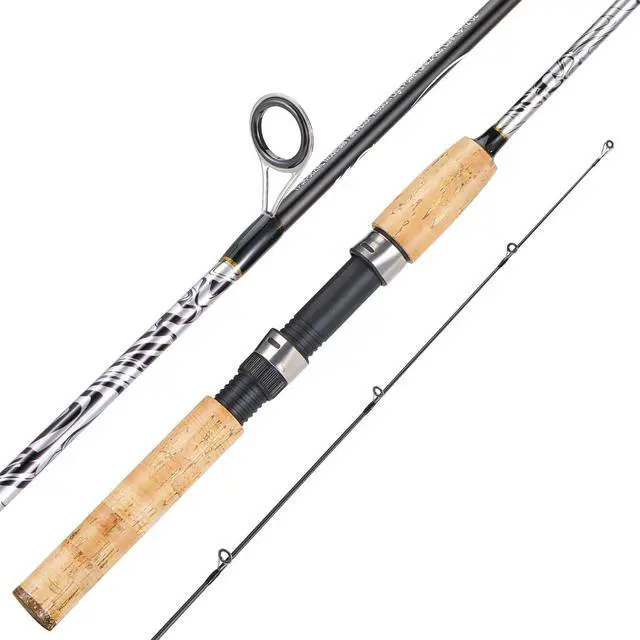 Alt view image 2 of 7 - Spinning & Casting Rods, Strong Carbon&Glass Composite Fishing Rod with Stainless Steel Line Guides for Bass, Trout, Panfish, Catfish