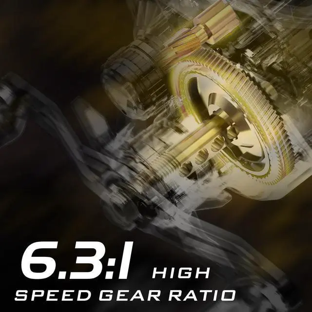 Alt view image 7 of 7 - Baitcaster Combo IM7 Graphite M/MH 2-Piece Travel Rod, 6.3:1 High-Speed Reel,18LB Drag for Bass, Catfish, Trout, Panfish