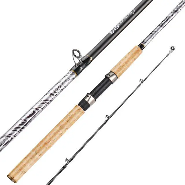 Alt view image 2 of 7 - Spinning & Casting Rods, Strong Carbon&Glass Composite Fishing Rod with Stainless Steel Line Guides for Bass, Trout, Panfish, Catfish