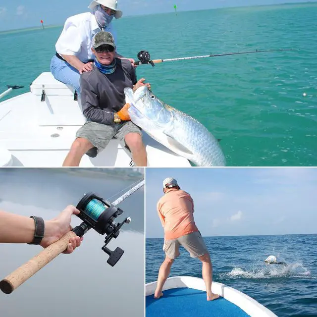Alt view image 7 of 7 - Spinning & Casting Rods, Strong Carbon&Glass Composite Fishing Rod with Stainless Steel Line Guides for Bass, Trout, Panfish, Catfish