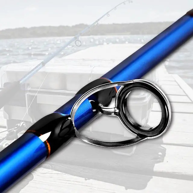 Alt view image 2 of 7 - 2-Piece Saltwater Spinning Fishing Rod Offshore Graphite Portable Fishing Rod (7 Feet)