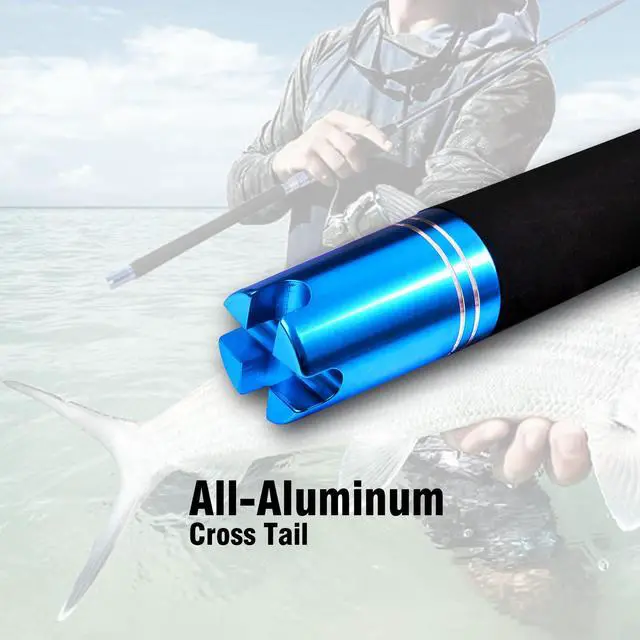 Alt view image 6 of 7 - 2-Piece Saltwater Spinning Fishing Rod Offshore Graphite Portable Fishing Rod (7 Feet)