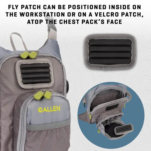 Alt view image 6 of 7 - Fall River Fishing Chest Pack, Fits Up to 2 Tackle/Fly Boxes, 152 Cu in / 2.5 L
