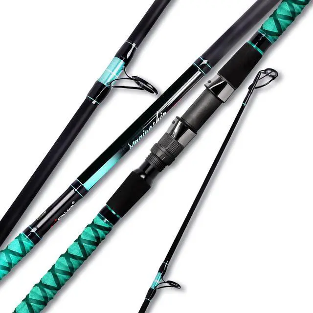 Main image of Surf Fishing Rod Portable Travel Surf Spinning Rod 2 Piece/3 Piece/4 Piece Carbon Fiber Saltwater Fishing Rod 9'/10'/12'/13'/15'
