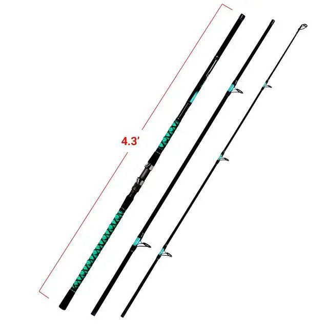 Alt view image 2 of 7 - Surf Fishing Rod Portable Travel Surf Spinning Rod 2 Piece/3 Piece/4 Piece Carbon Fiber Saltwater Fishing Rod 9'/10'/12'/13'/15'