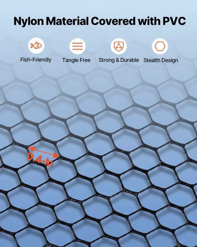 Alt view image 3 of 7 - Fishing Net, Landing Nets with Telescopic Handle Lightweight and Stronger Fish Gear, Durable and Fish-Friendly, for Kayak, Boat, Bank, Pond