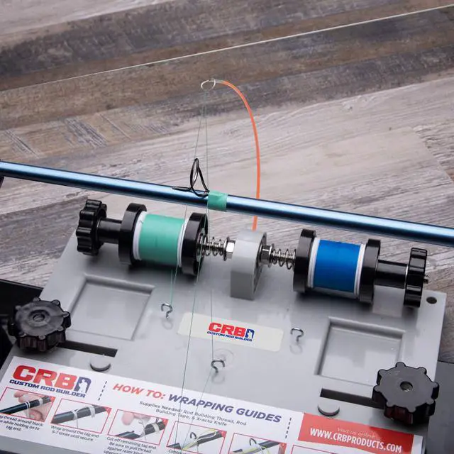 Alt view image 4 of 4 - CRB Advanced Hand Wrapper System 2 Spool Thread Tensioner & Rod Stand for Rod Building