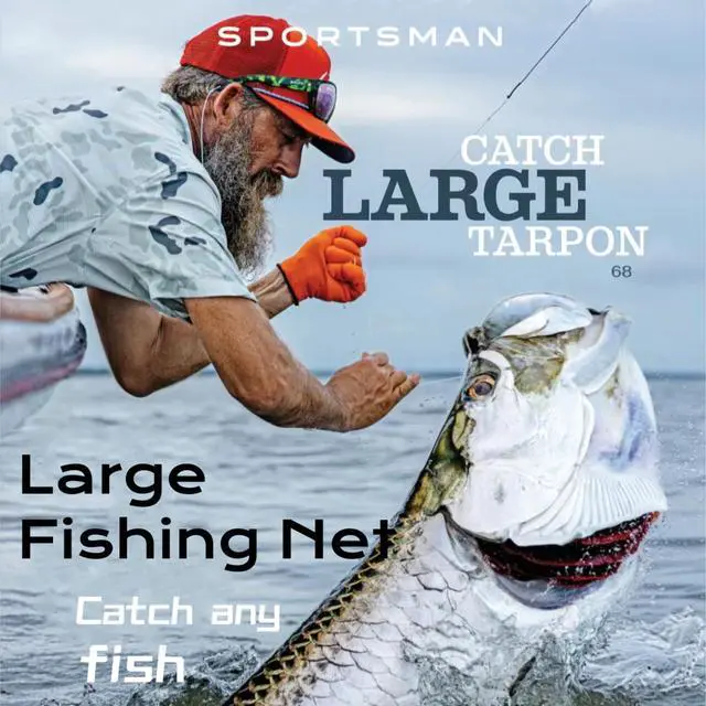 Alt view image 4 of 6 - Heavy Duty Extra Large Aluminum Landing Net - Telescoping Handle (67-100in), 20in Net Opening for Saltwater Fishing