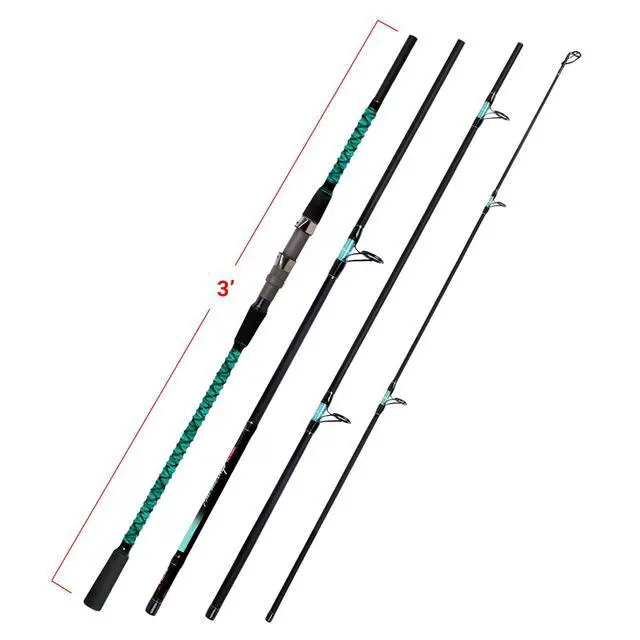 Alt view image 2 of 7 - Surf Fishing Rod Portable Travel Surf Spinning Rod 2 Piece/3 Piece/4 Piece Carbon Fiber Saltwater Fishing Rod 9'/10'/12'/13'/15'