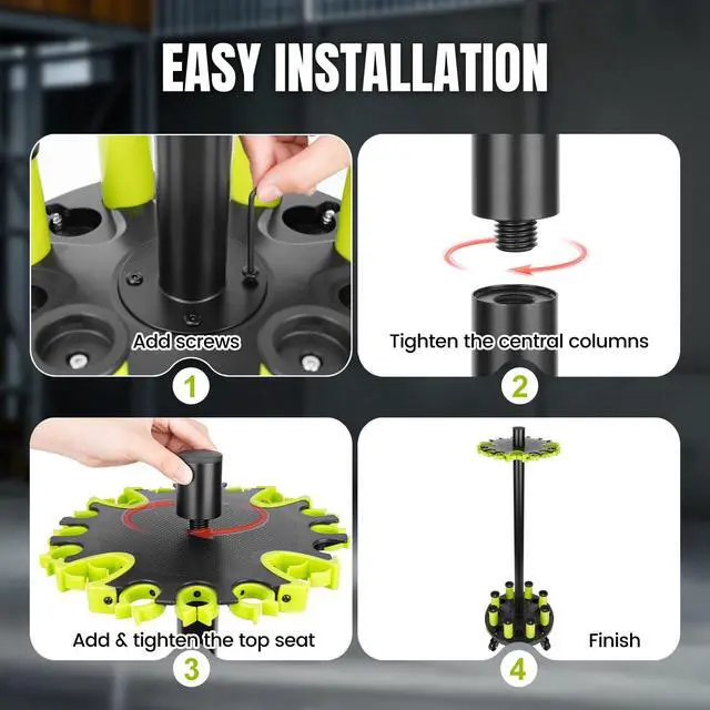 Alt view image 5 of 6 - Fishing Rod Holder for Garage, Fishing Pole Holders Rod Rack, Holds up to 20 Rods with Rolling Wheels, Fishing Gear Equipment Storage Organizer