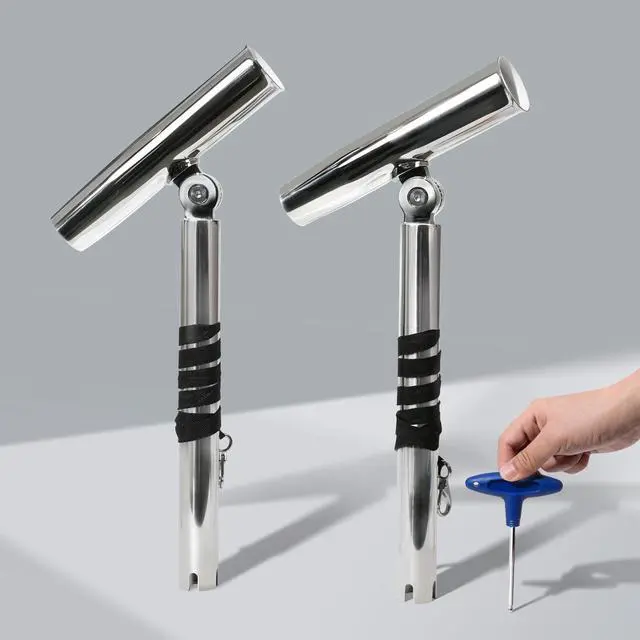Main image of Outrigger Fishing Rod Holders for Trolling 2 Pack,Stainless Steel Fishing Pole Holder Outrigger for Marine Yacht, Boat, Kayak, Camper, Truck, RV