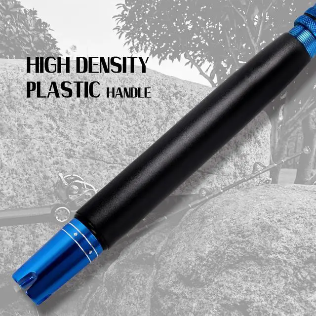 Alt view image 7 of 7 - 2-Piece Saltwater Offshore Heavy Bent/Straight Butt Trolling Rod Fishing Roller Rod Conventional Boat Deep Sea Fishing Pole (5'1"/5'6"/6'/6'6",30-50lb/50-80lb/80-120lb)