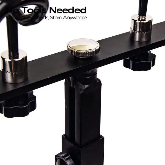 Alt view image 5 of 7 - Aluminum Spider Rigging Rod Holder for Boat - 4 Pole Crappie Fishing Rack, Heavy Duty 6063-T5 Marine Grade Aluminum, 16.5"-30.5" Adjustable Height Square Tube Support for Catfish & Trolling