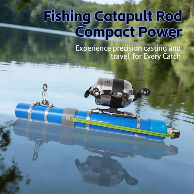 Alt view image 7 of 7 - Portable Fishing Catapult Rod, Durable & Lightweight Telescopic Lure & Bait Launcher for Saltwater & Freshwater, High Elasticity Casting Tool, Professional New Model Travel Fishing Gear