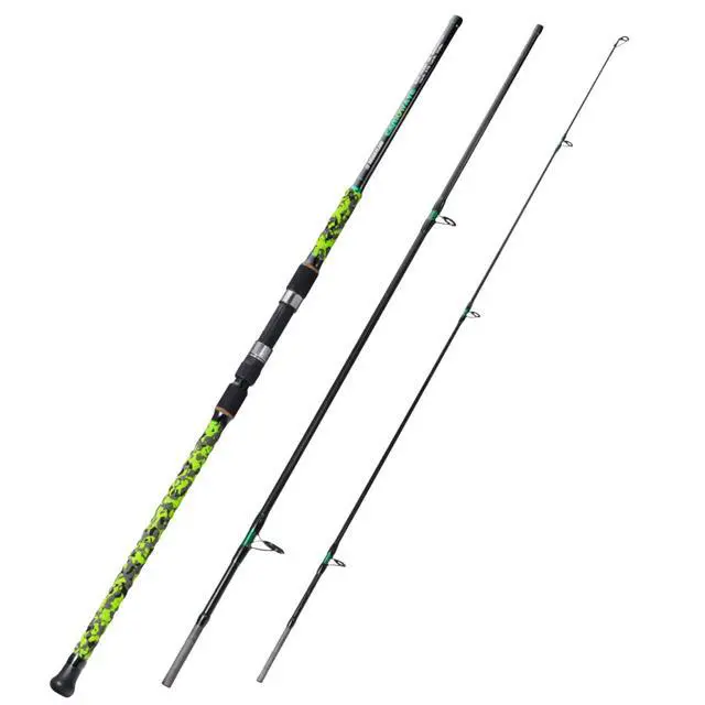 Alt view image 2 of 7 - Surf Spinning Fishing Rod Carbon Travel Surf Rod M/MH 3 Piece Spinning Fishing Rod 9'/10'/11'/12'