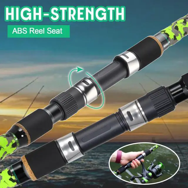 Alt view image 6 of 7 - Surf Spinning Fishing Rod Carbon Travel Surf Rod M/MH 3 Piece Spinning Fishing Rod 9'/10'/11'/12'