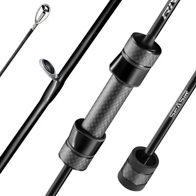 Main image of Riveria Ultralight Fishing Rod, BFS,Carbon Fiber | Spinning Baitcasting Rod,10 Piece Casting Rod for Freshwater Bass Trout, Fuji O Ring Guide, EVA Handle, Fast