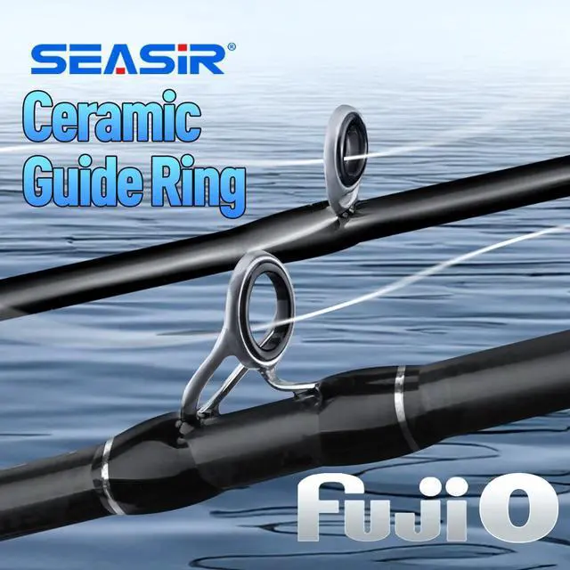 Alt view image 4 of 7 - Riveria Ultralight Fishing Rod, BFS,Carbon Fiber | Spinning Baitcasting Rod,10 Piece Casting Rod for Freshwater Bass Trout, Fuji O Ring Guide, EVA Handle, Fast