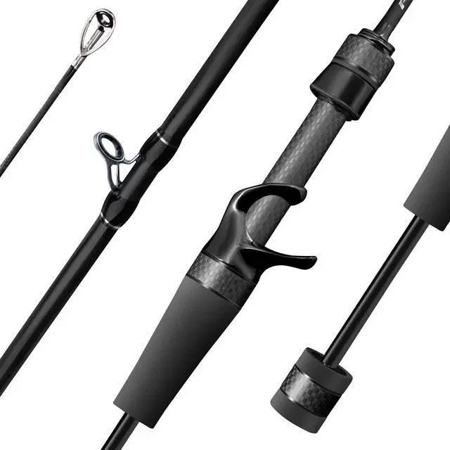 Main image of Riveria Ultralight Fishing Rod, BFS,Carbon Fiber | Spinning Baitcasting Rod,10 Piece Casting Rod for Freshwater Bass Trout, Fuji O Ring Guide, EVA Handle, Fast