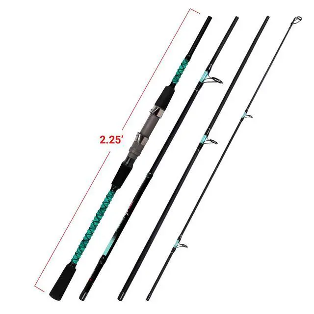 Alt view image 2 of 7 - Surf Fishing Rod Portable Travel Surf Spinning Rod 2 Piece/3 Piece/4 Piece Carbon Fiber Saltwater Fishing Rod 9'/10'/12'/13'/15'