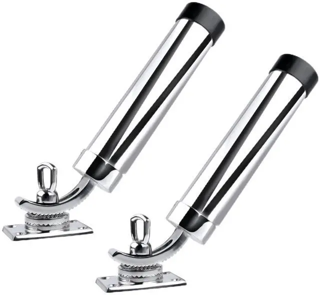 Main image of Deck Mount Fishing Rod Holder, Marine Grade Stainless Steel Adjustable Fishing Rod Holders, Support for Marine Boat Yacht