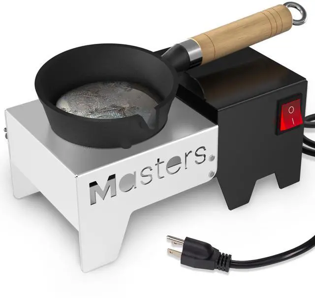 Main image of MMasters Fast-Heating Electric Lead Melting Pot 80 Oz Capacity | Ideal for Bullet Casting & Fishing Weight Molds | Portable Lead Ingots Melter for Reloading & DIY Metal Projects (Below 750 Metal)