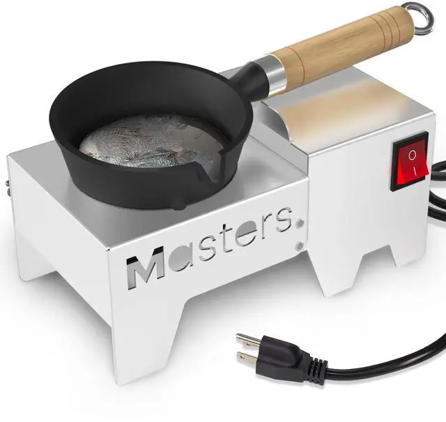 Main image of MMasters Fast-Heating Electric Lead Melting Pot 80 Oz Capacity | Ideal for Bullet Casting & Fishing Weight Molds | Portable Lead Ingots Melter for Reloading & DIY Metal Projects (Below 750 Metal)
