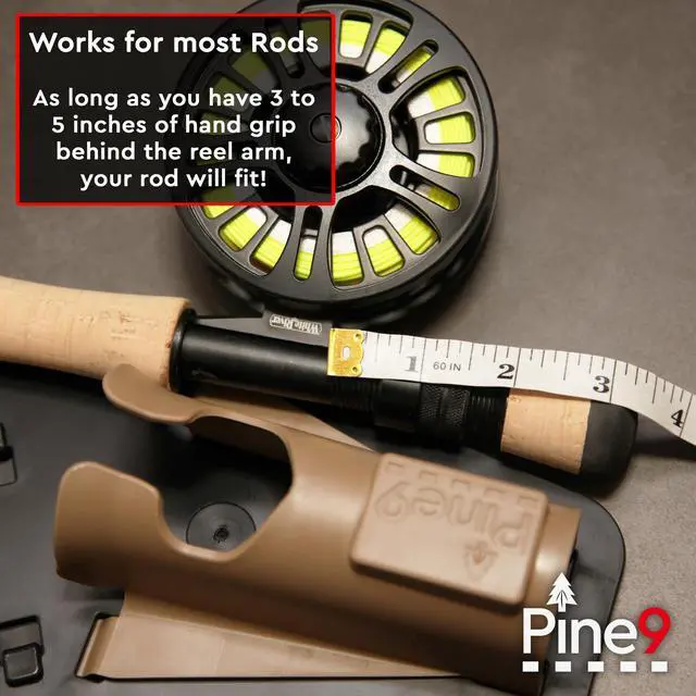 Alt view image 5 of 7 - Ambie Fishing Rod Hip Holster - Patented Ambidextrous Quick-Draw Fishing Pole Holder, Made in USA - Spinning, Baitcaster & Centerpin Reels - Fits Any 1.5" Belt
