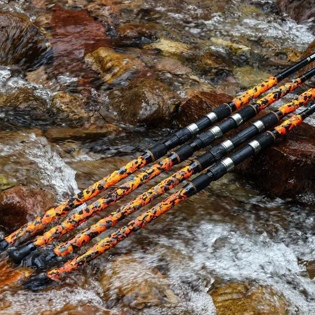 Alt view image 7 of 7 - Surf Spinning Fishing Rod Carbon Travel Surf Rod M/MH 3 Piece Spinning Fishing Rod 9'/10'/11'/12'
