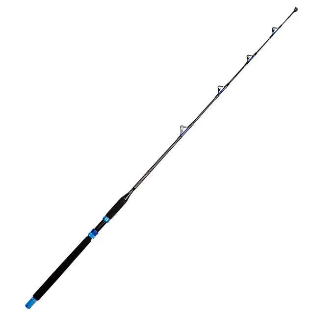 Alt view image 7 of 7 - 1-Piece Saltwater Offshore Trolling Rod Conventional Boat Rod Carbon Fishing Pole(6 Feet, 30-50 lb/50-80 lb/80-120 lb)