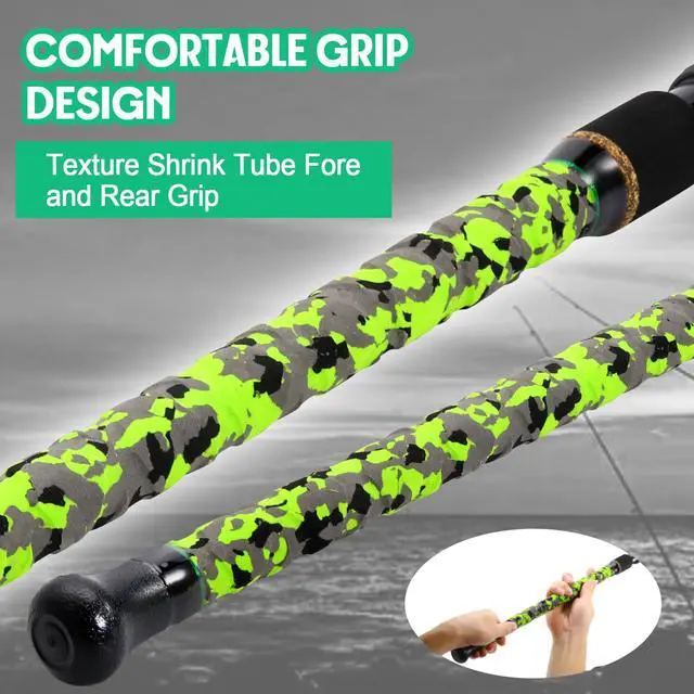 Alt view image 3 of 7 - Surf Spinning Fishing Rod Carbon Travel Surf Rod M/MH 3 Piece Spinning Fishing Rod 9'/10'/11'/12'