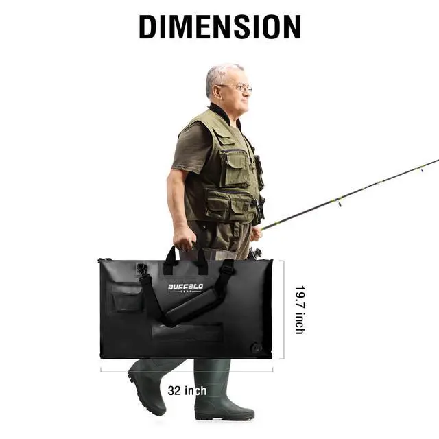 Alt view image 6 of 6 - Fish Tournament Weigh in Bag for Bass Fishing, Heavy Duty Fish Bag for Caught Fish Waterproof,Leakproof,Puncture Resistant