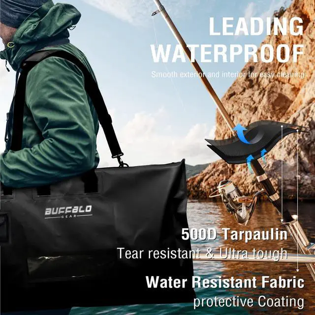 Alt view image 3 of 6 - Fish Tournament Weigh in Bag for Bass Fishing, Heavy Duty Fish Bag for Caught Fish Waterproof,Leakproof,Puncture Resistant