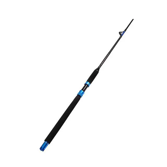 Alt view image 2 of 7 - 1-Piece Saltwater Offshore Trolling Rod Conventional Boat Rod Carbon Fishing Pole(6 Feet, 30-50 lb/50-80 lb/80-120 lb)