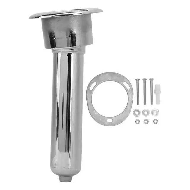Alt view image 6 of 7 - Heavy Duty Stainless Steel Deluxe Rod Holders, 2 in 1 Flush Mount Fishing Rod Pole Holders, 0 15 30 Degree Boat Fishing Rod Cup Holder 280mm Round Top Cup Holder for Yacht Ship