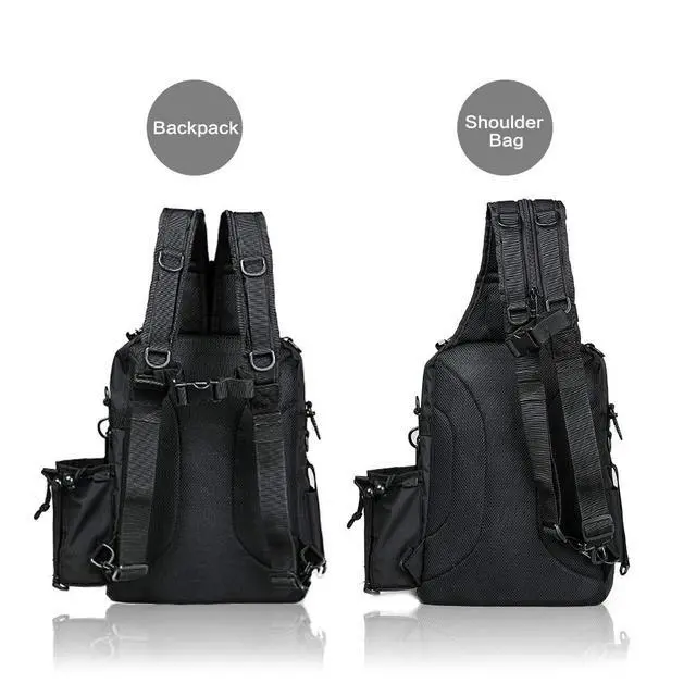 Alt view image 4 of 7 - Outdoor Tackle Bag - Large Water-Resistant Fishing Backpack