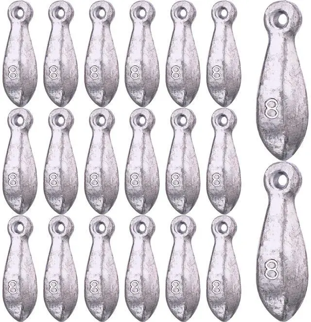 Main image of 18 Pcs Bank Sinker Fishing Sinkers Weights Bank Weights for Ocean Saltwater Freshwater Surf Bass Catfish Fishing Casting Gear Tackle
