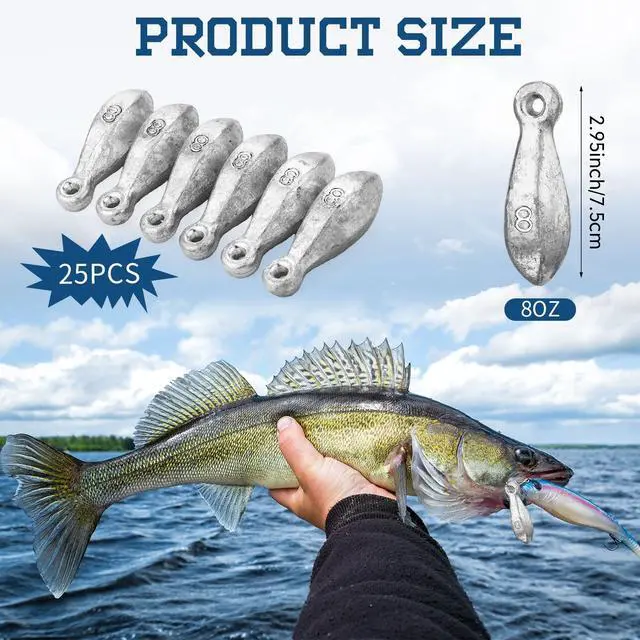 Alt view image 2 of 6 - 18 Pcs Bank Sinker Fishing Sinkers Weights Bank Weights for Ocean Saltwater Freshwater Surf Bass Catfish Fishing Casting Gear Tackle