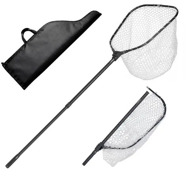 Main image of Fishing Net, Landing Nets with Telescopic Handle Lightweight and Stronger Fish Gear, Durable and Fish-Friendly, for Kayak, Boat, Bank, Pond