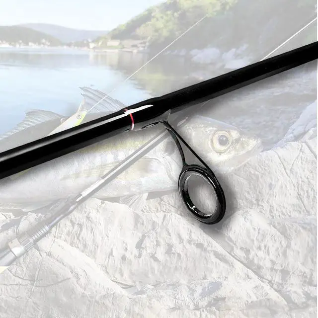 Alt view image 2 of 7 - 4 Pieces Travel Spinning Rod Medium Carbon Spinning Fishing Rod Portable Fishing Rod