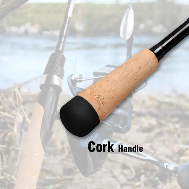 Alt view image 5 of 7 - 4 Pieces Travel Spinning Rod Medium Carbon Spinning Fishing Rod Portable Fishing Rod