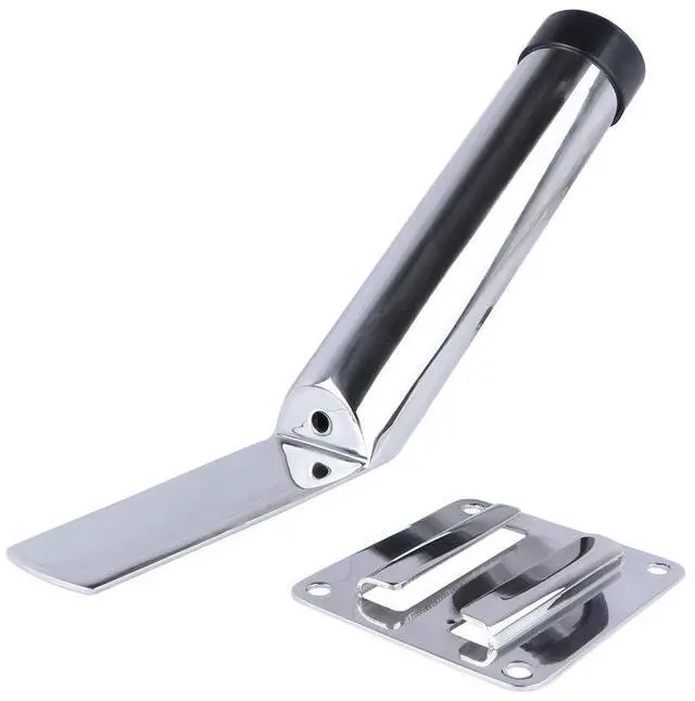 Main image of Deck Mount Fishing Rod Holder, Marine Grade Stainless Steel Adjustable Fishing Rod Holders, Support for Marine Boat Yacht