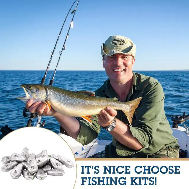 Alt view image 4 of 7 - No Roll Sinker Fishing Weights, Flat Inline Sinkers Weights No Snag Slip Sinkers Saltwater Flat Bank River Surf Fishing Gear Tackle for Freshwater Catfish Rig