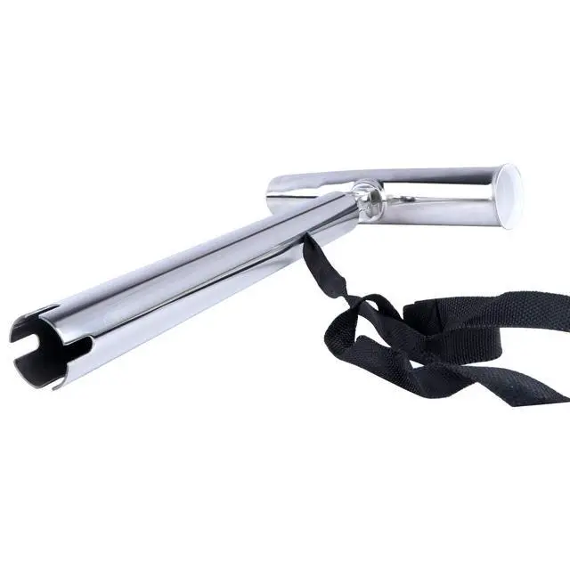 Alt view image 5 of 7 - Outrigger Fishing Rod Holders, 2Pcs Stainless Steel Outrigger Rod Holders Adjustable Pole Holder with Safety Strap & Quick-Release Clip for Pontoon Boats, Yachts, Fishing