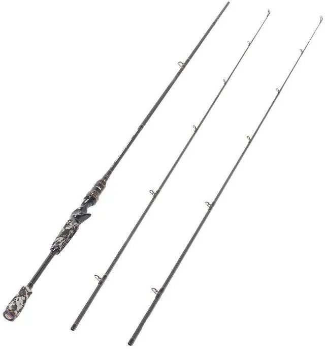 Main image of E Series - Camo Legend 2-Piece 7-Feet Casting Rod 24 Ton Carbon Fiber Baitcasting with 2 Tips - Medium and Medium Heavy Portable Bass Fishing Rod Baitcaster