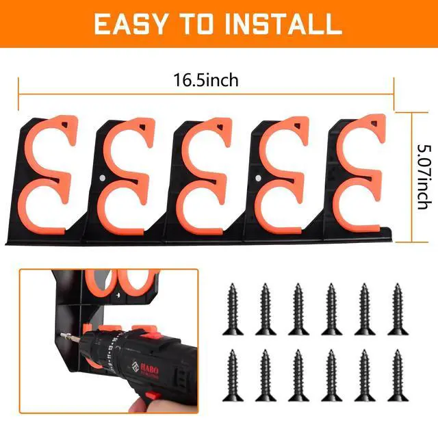 Alt view image 6 of 6 - Fishing Rod Holders, Fishing Pole Holders for Garage, Wall or Ceiling Mounted Fishing Rod Rack Holds Up to 10 Rods(2 Pack)