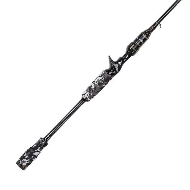 Alt view image 2 of 7 - E Series - Camo Legend 2-Piece 7-Feet Casting Rod 24 Ton Carbon Fiber Baitcasting with 2 Tips - Medium and Medium Heavy Portable Bass Fishing Rod Baitcaster
