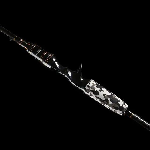 Alt view image 4 of 7 - E Series - Camo Legend 2-Piece 7-Feet Casting Rod 24 Ton Carbon Fiber Baitcasting with 2 Tips - Medium and Medium Heavy Portable Bass Fishing Rod Baitcaster