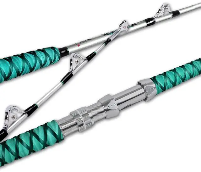 Main image of Saltwater Fishing Rod 1 Piece Trolling Rod Deep Drop Sea Roller Rod Big Game Conventional Boat Heavy Duty Fishing Pole (5'6"/6',50-80lbs/80-120lbs/120-200lbs)